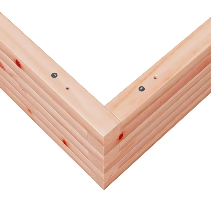 Jardinière 100x100x23 cm bois massif de douglas - 8