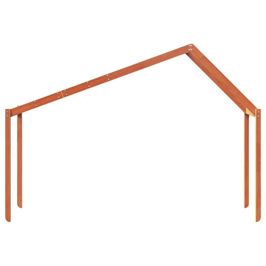 Toit de lit pour enfants 203x80,5x142 cm bois de pin massif - 4