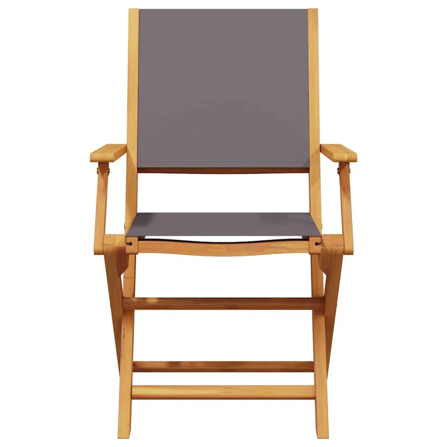 Ensemble de bistro 3 pcs anthracite tissu et bois massif - 4