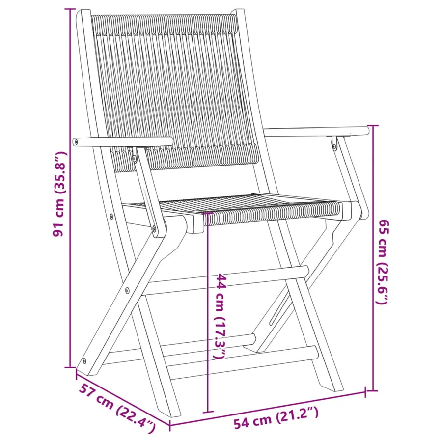 Ensemble de bistro 3 pcs gris polypropylène et bois massif - 12