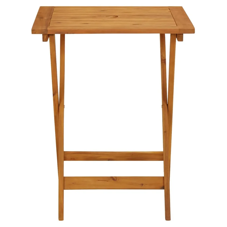 Ensemble de bistro 3 pcs beige polypropylène et bois massif - 6