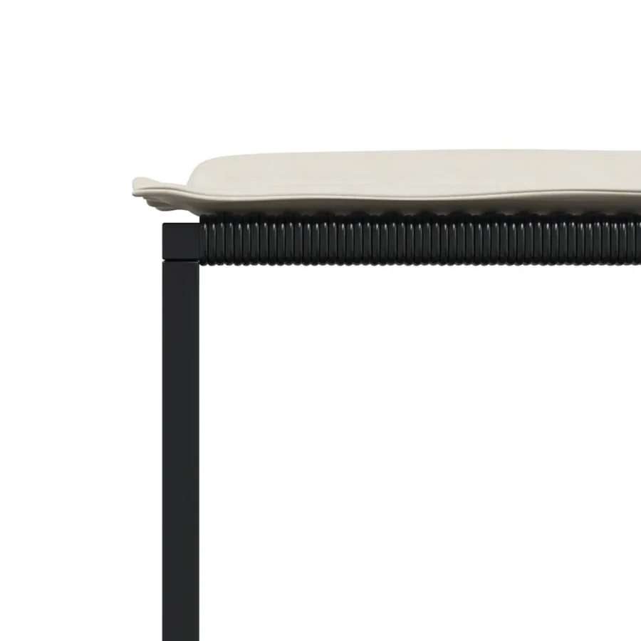 Ensemble à manger de jardin 13 pcs coussins noir résine tressée - 10
