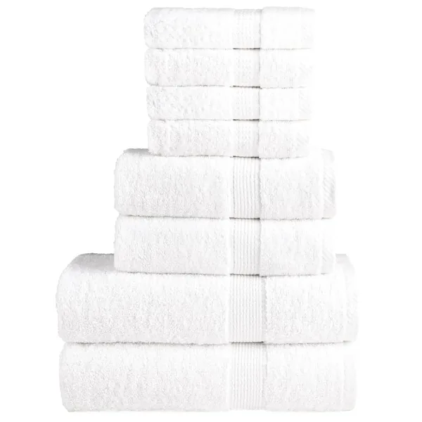 Ensemble de serviettes de qualité supérieure SOLUND 8 pcs blanc