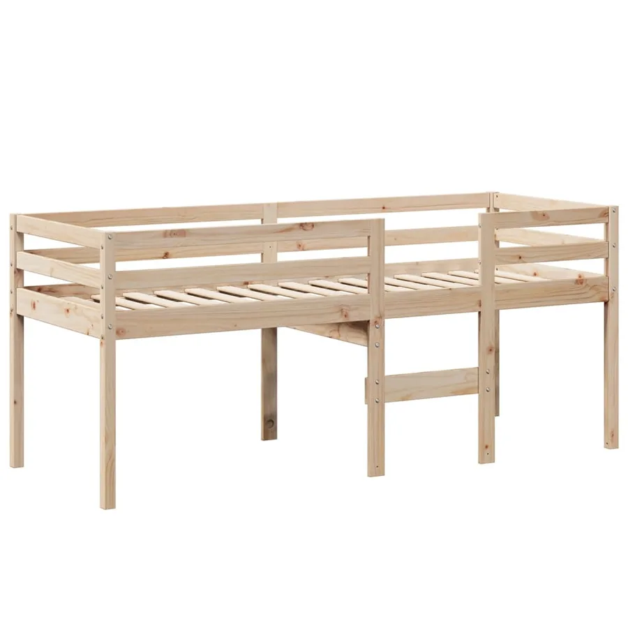 Lit haut sans matelas 80x200 cm bois de pin massif - 5