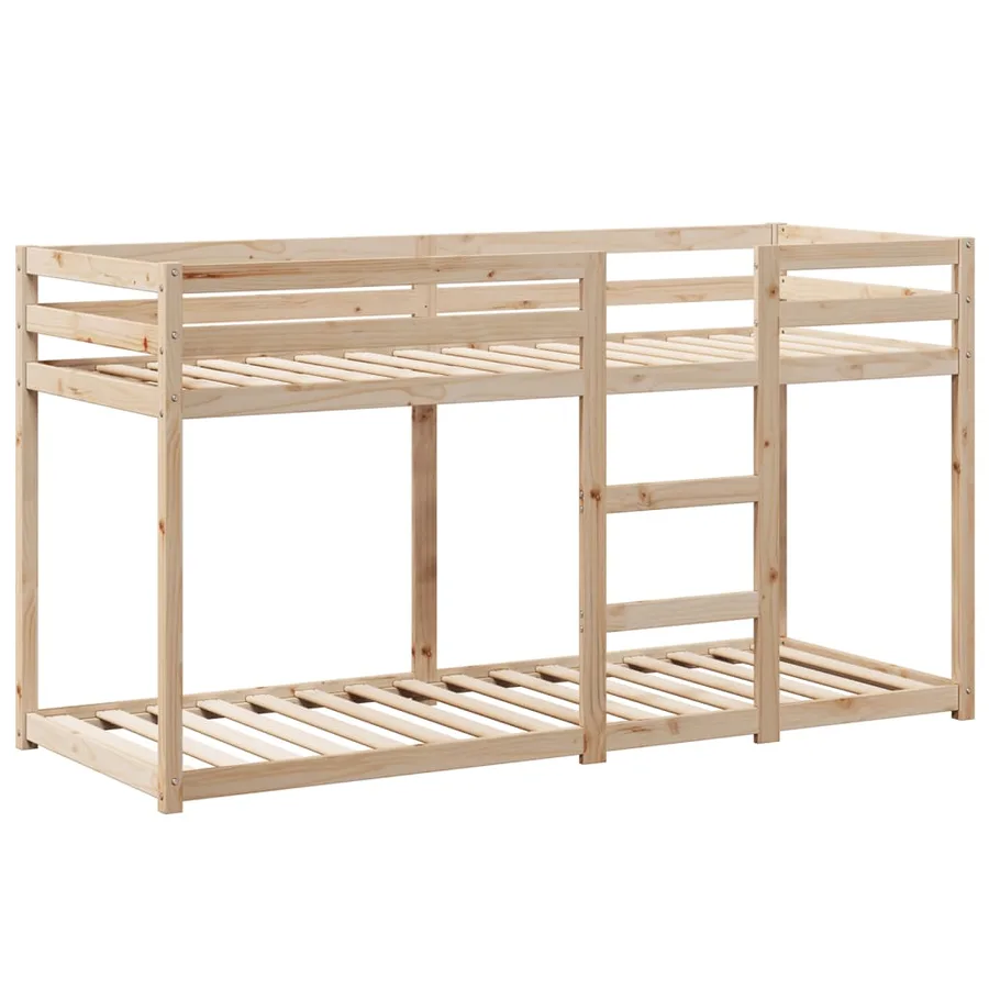 Lit superposé sans matelas 80x200 cm bois de pin massif - 7