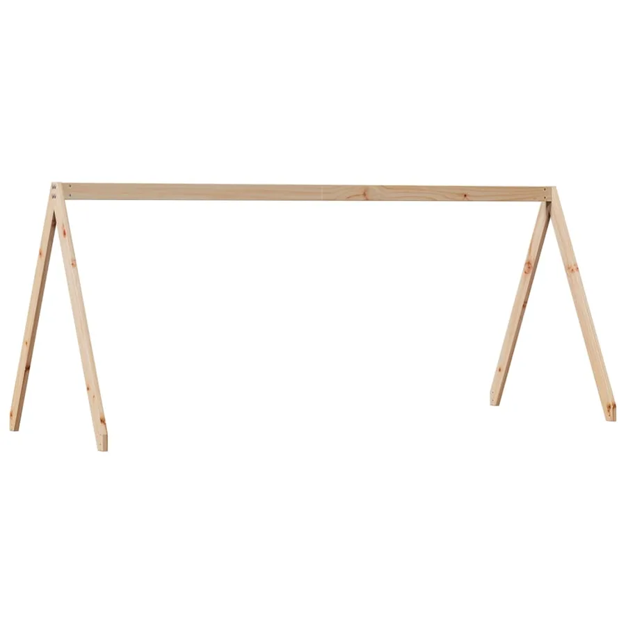 Lit superposé sans matelas 80x200 cm bois de pin massif - 8