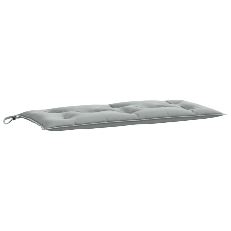 Coussins de banc de jardin lot de 2 gris clair mélangé tissu - 5