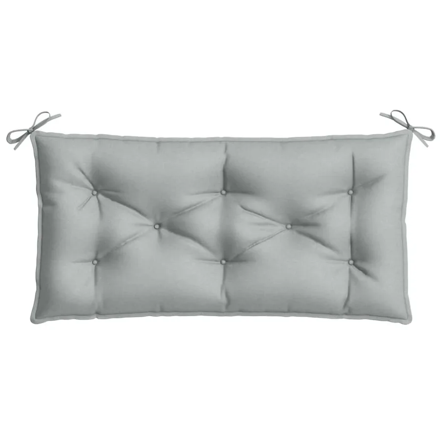 Coussins de banc de jardin lot de 2 gris clair mélangé tissu - 6