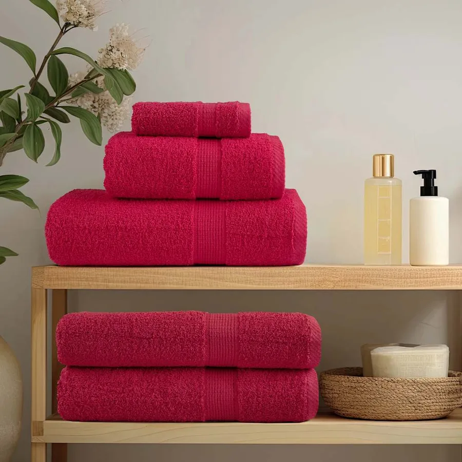 Serviettes de sauna de qualité supérieure SOLUND 10 pcs rouge - 3