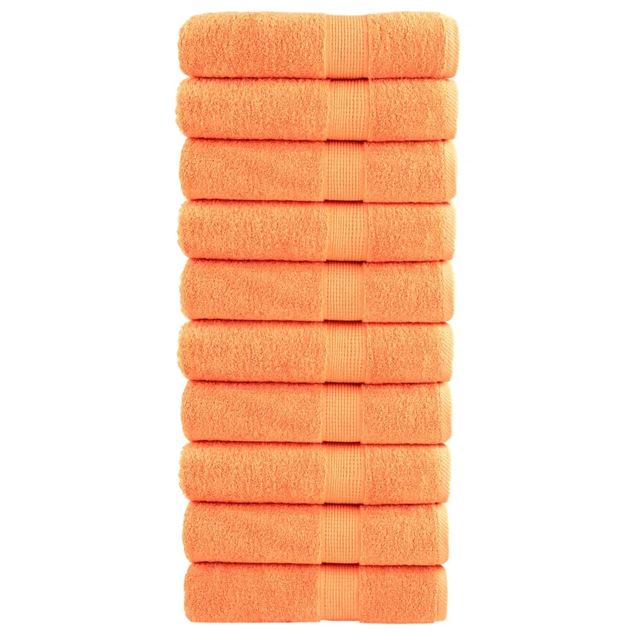 Serviettes de douche de qualité supérieure SOLUND 10 pcs orange