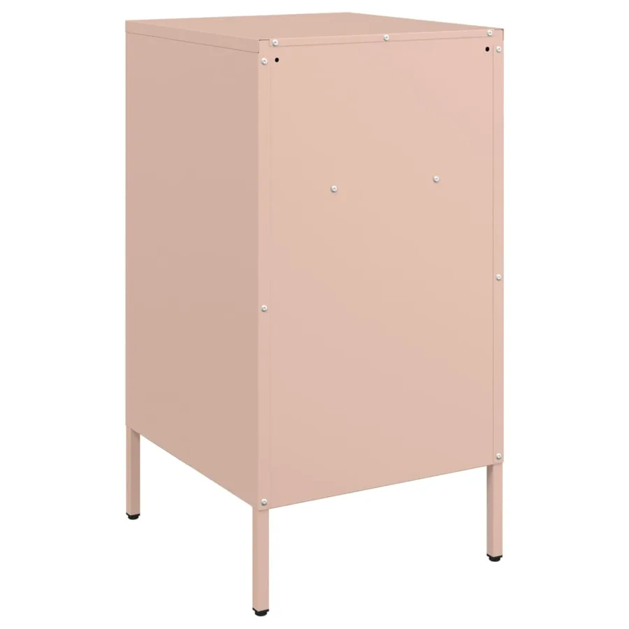 Tables de chevet 2 pcs rose 36x39x68 cm acier - 8