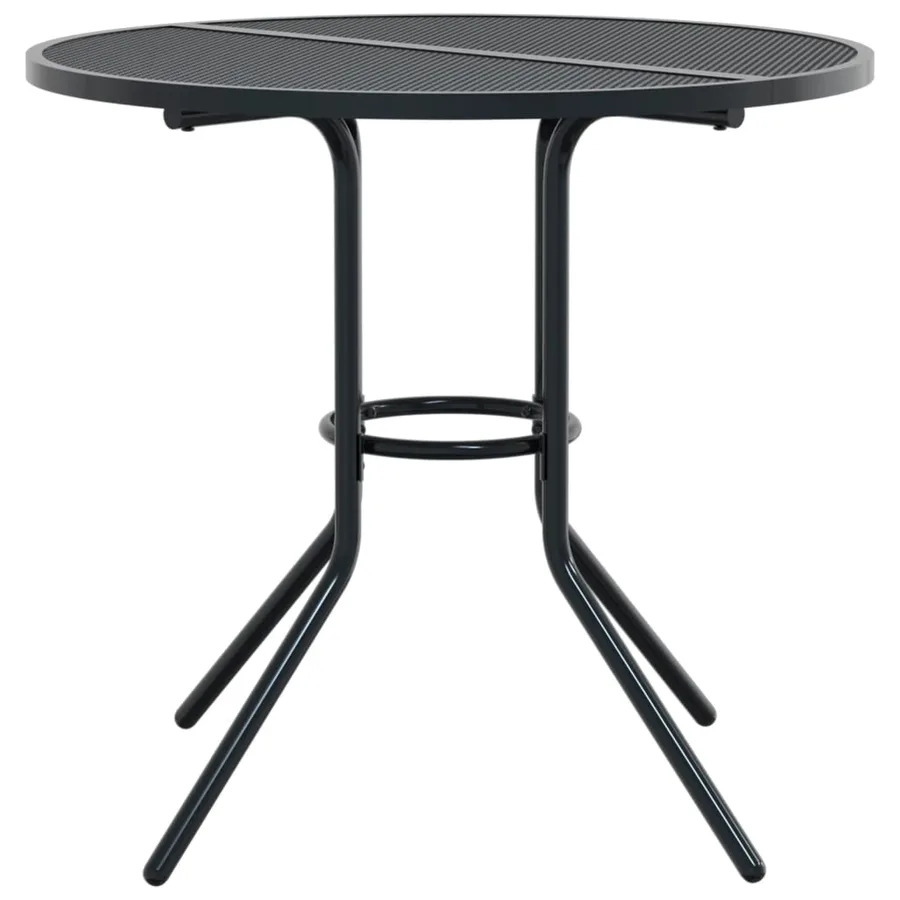 Ensemble de chaises de jardin empilables 5 pcs anthracite - 5