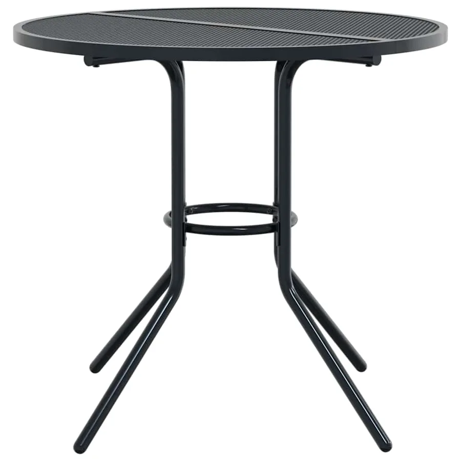 Ensemble de chaises de jardin empilables 5 pcs anthracite - 6
