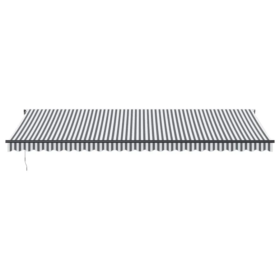 Auvent rétractable automatique anthracite et blanc 600x350 cm - 4