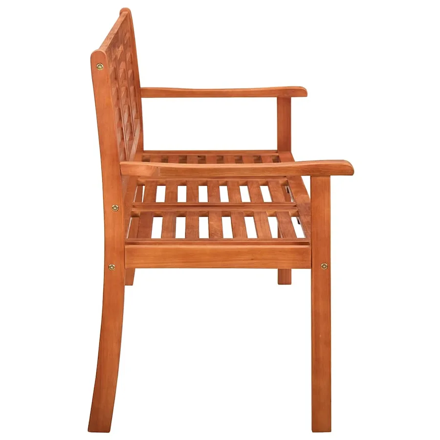 Banc de jardin 3 places avec coussin 150 cm Bois d'eucalyptus - 3
