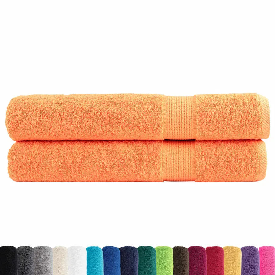 Serviettes de qualité supérieure SOLUND 2 pcs orange 600 g/m² - 2