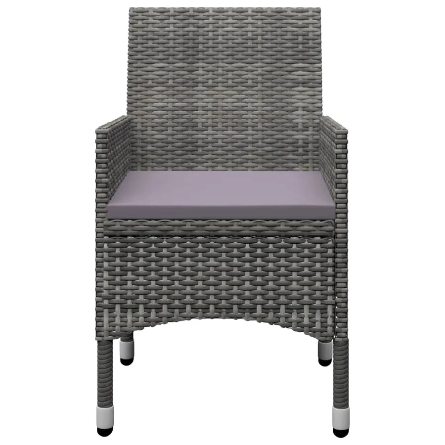 Ensemble à manger de jardin 7 pcs Gris - 9