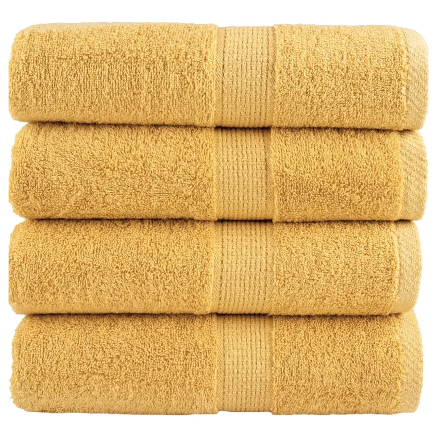 Serviettes d'invité de qualité supérieure SOLUND 4 pcs doré