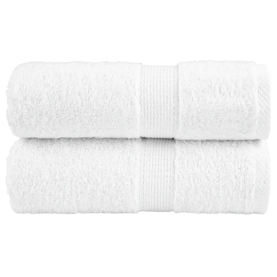 Serviettes d'invité de qualité supérieure SOLUND 2 pcs blanc