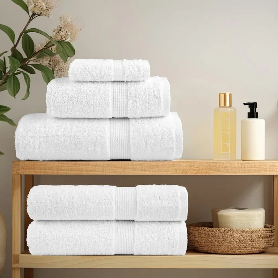 Serviettes d'invité de qualité supérieure SOLUND 2 pcs blanc - 3
