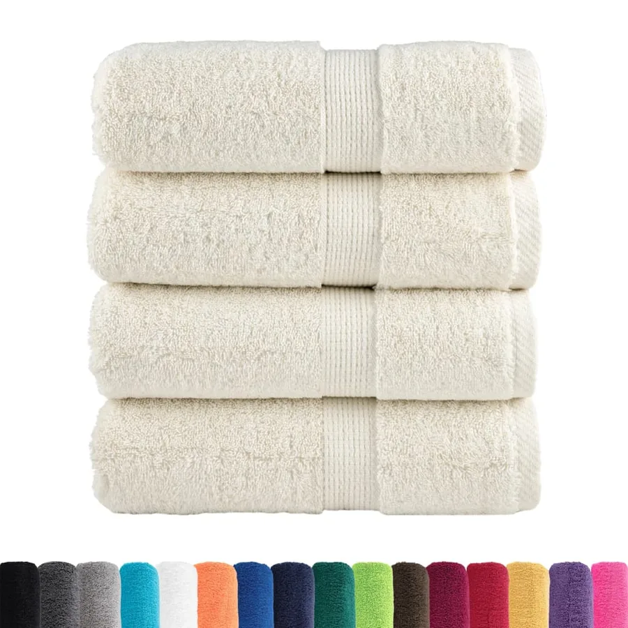 Serviettes d'invité de qualité supérieure SOLUND 4 pcs crème - 2