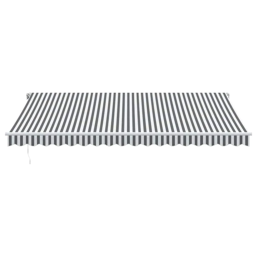 Auvent rétractable automatique anthracite et blanc 450x350 cm - 3