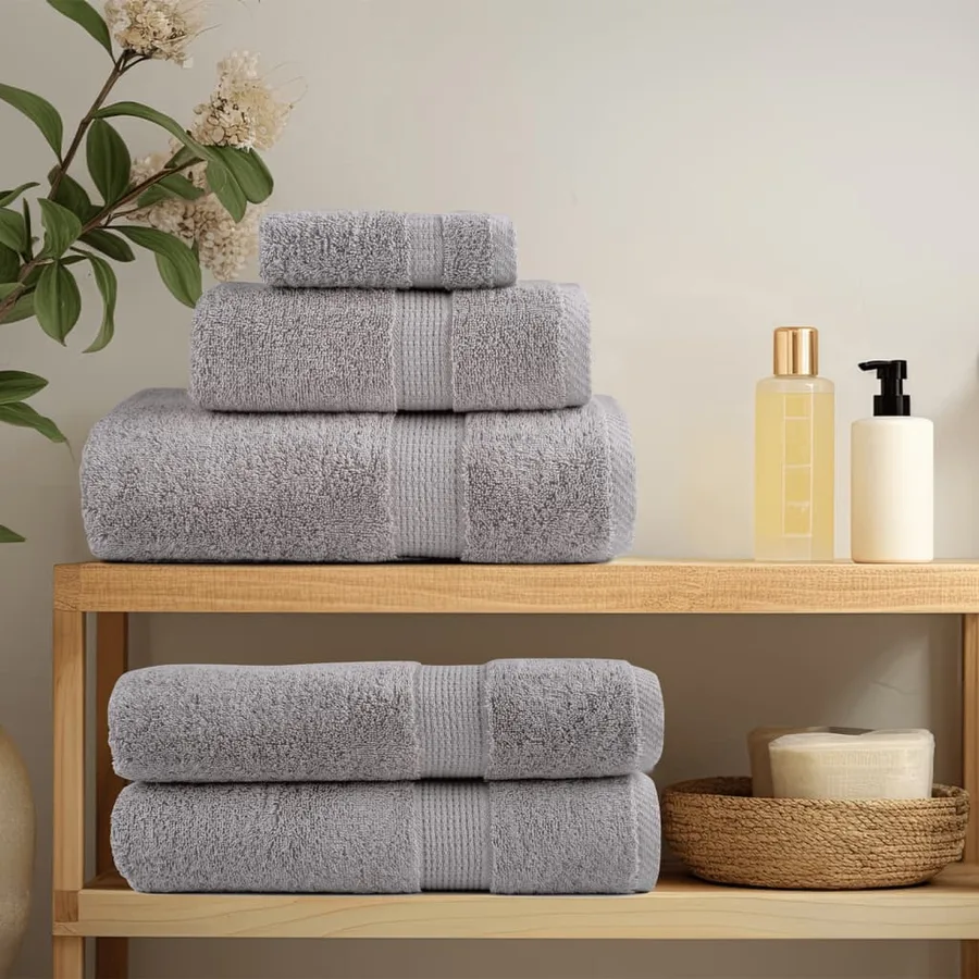 Ensemble de serviettes de qualité supérieure SOLUND 6 pcs gris - 3