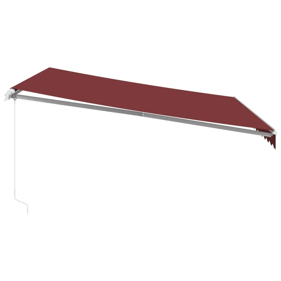 Auvent manuel rétractable bordeaux 400x350 cm - 4