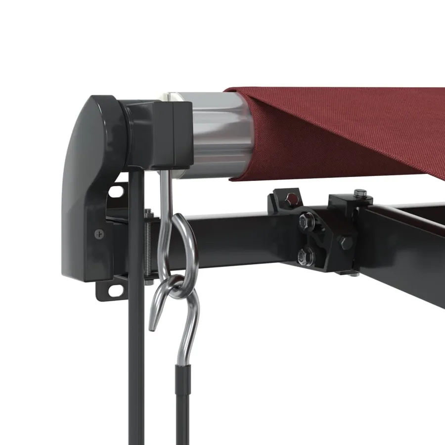 Auvent rétractable automatique avec LED bordeaux 400x350 cm - 6