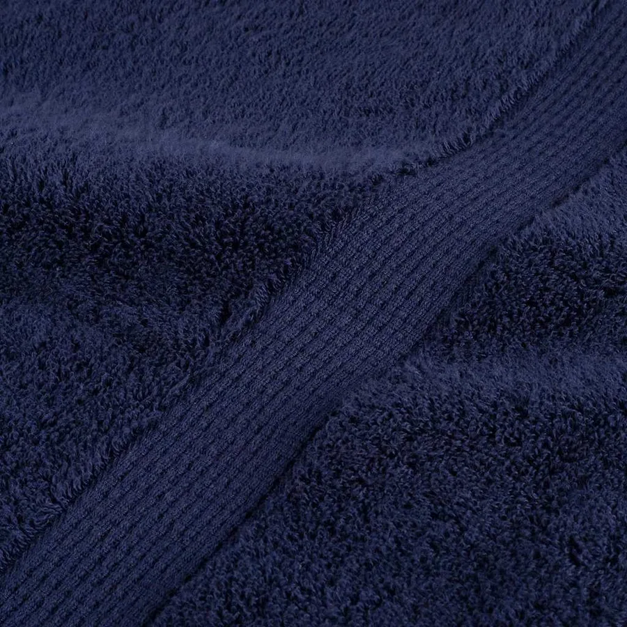 Serviettes de toilette premium SOLUND 2 pièces Bleu marine 30 x 30 cm 600 g/m² - 7