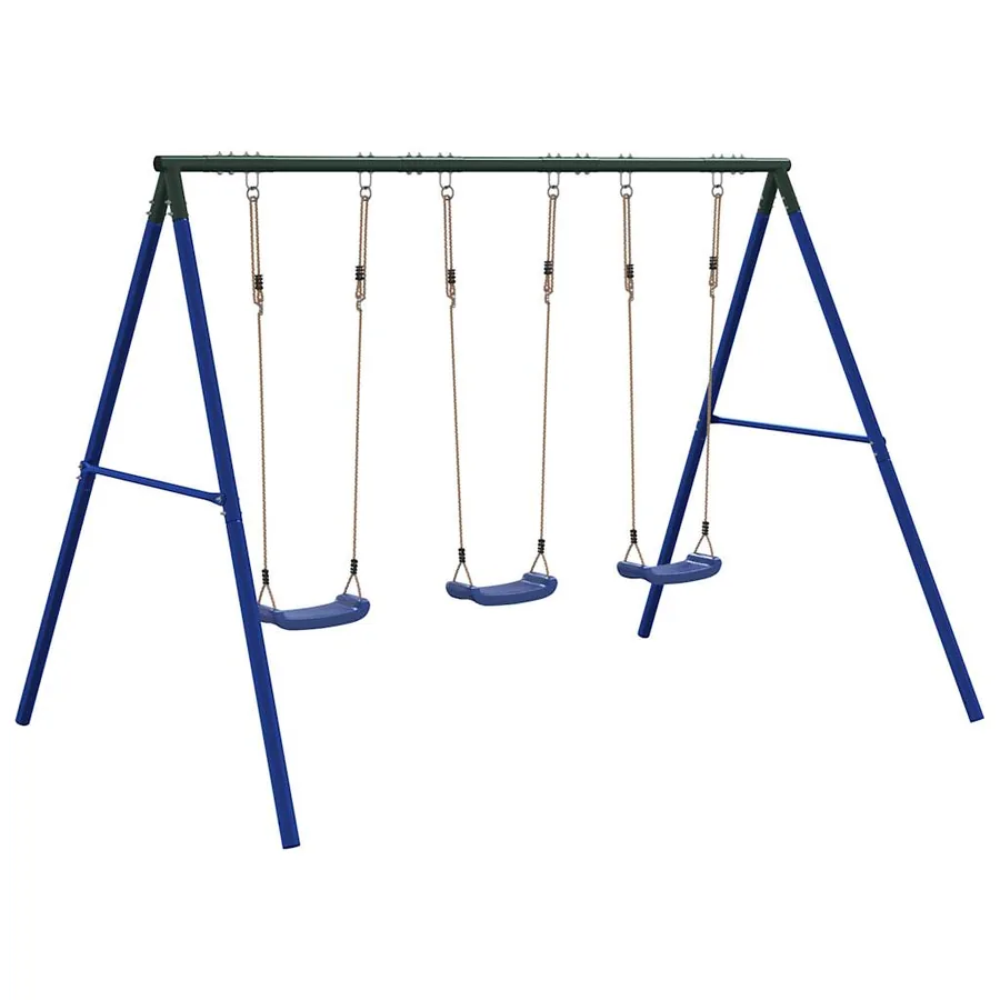 Ensemble de balançoire d'extérieur avec 3 balançoires - 5