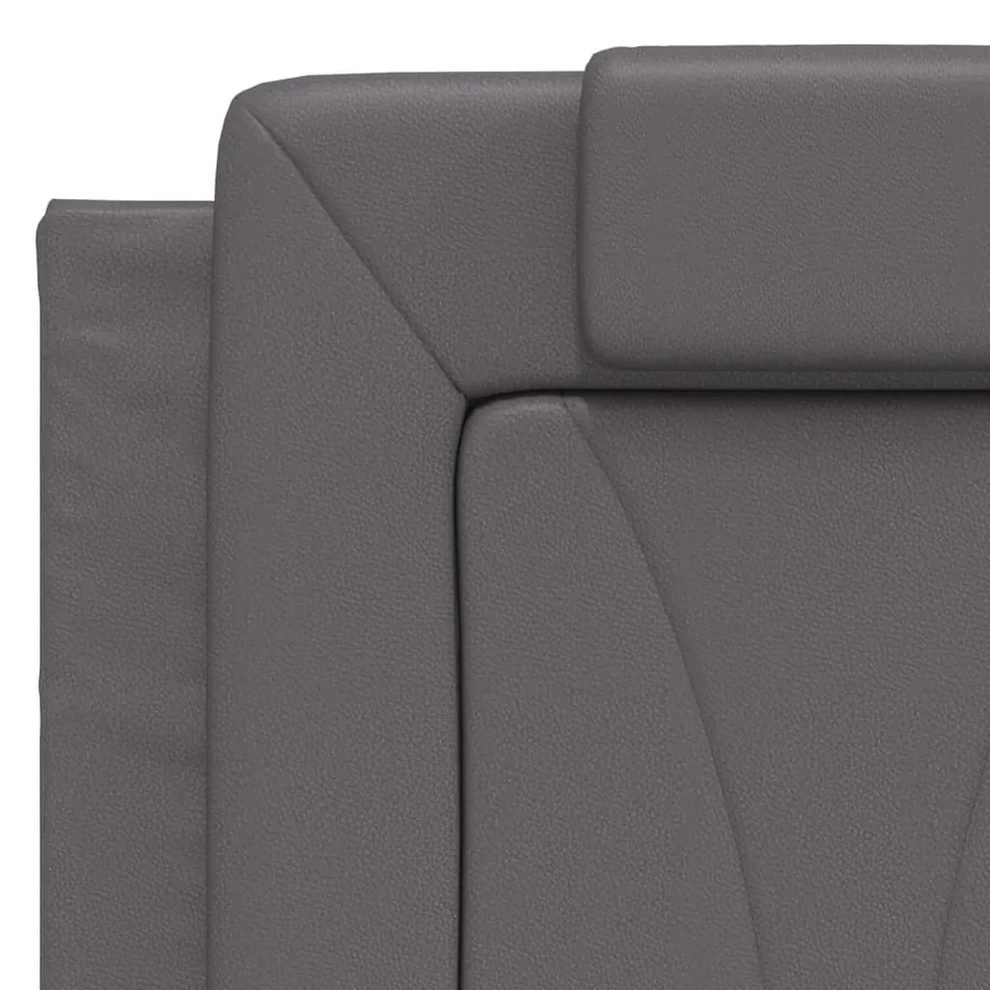 Cadre de lit Viana avec LED sans matelas gris 140x190 cm - 11