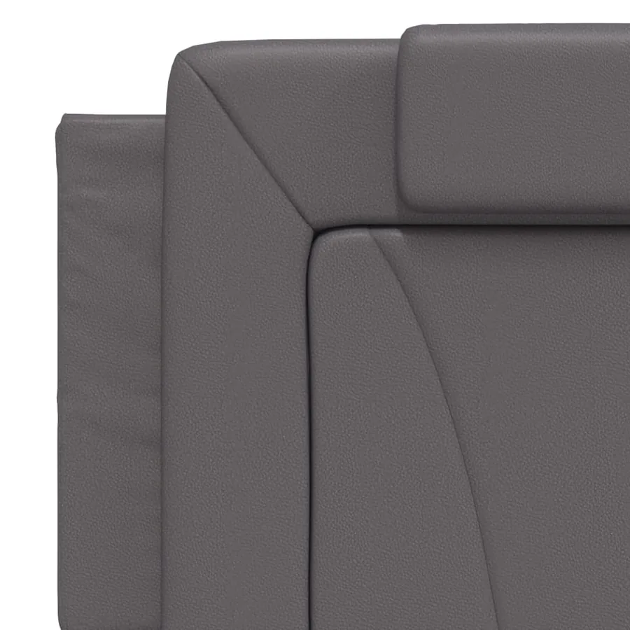Cadre de lit Viana avec LED sans matelas gris 160x200 cm - 11