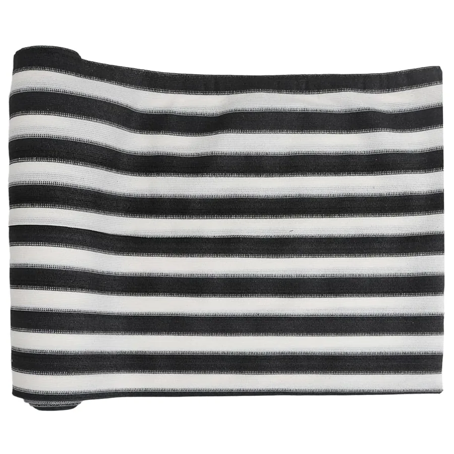 Filet brise-vue anthracite et blanc 1x10 m PEHD 150 g/m² - 2