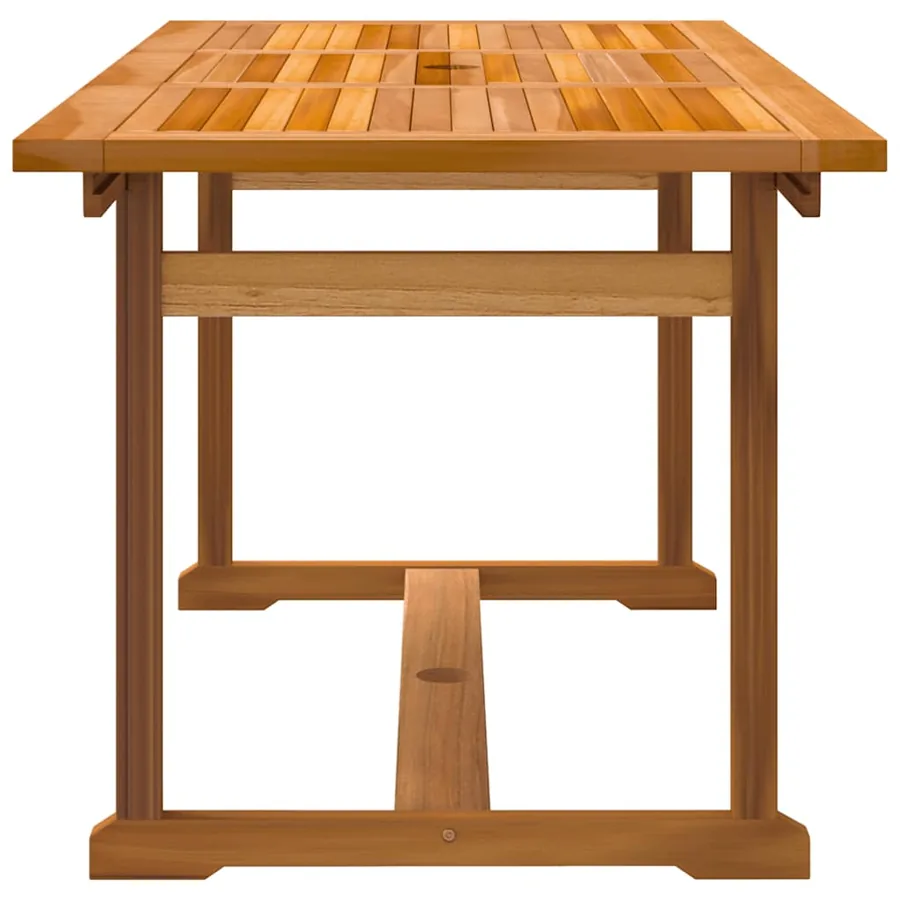 Ensemble à manger de jardin 5pcs bois d'acacia solide textilène - 5