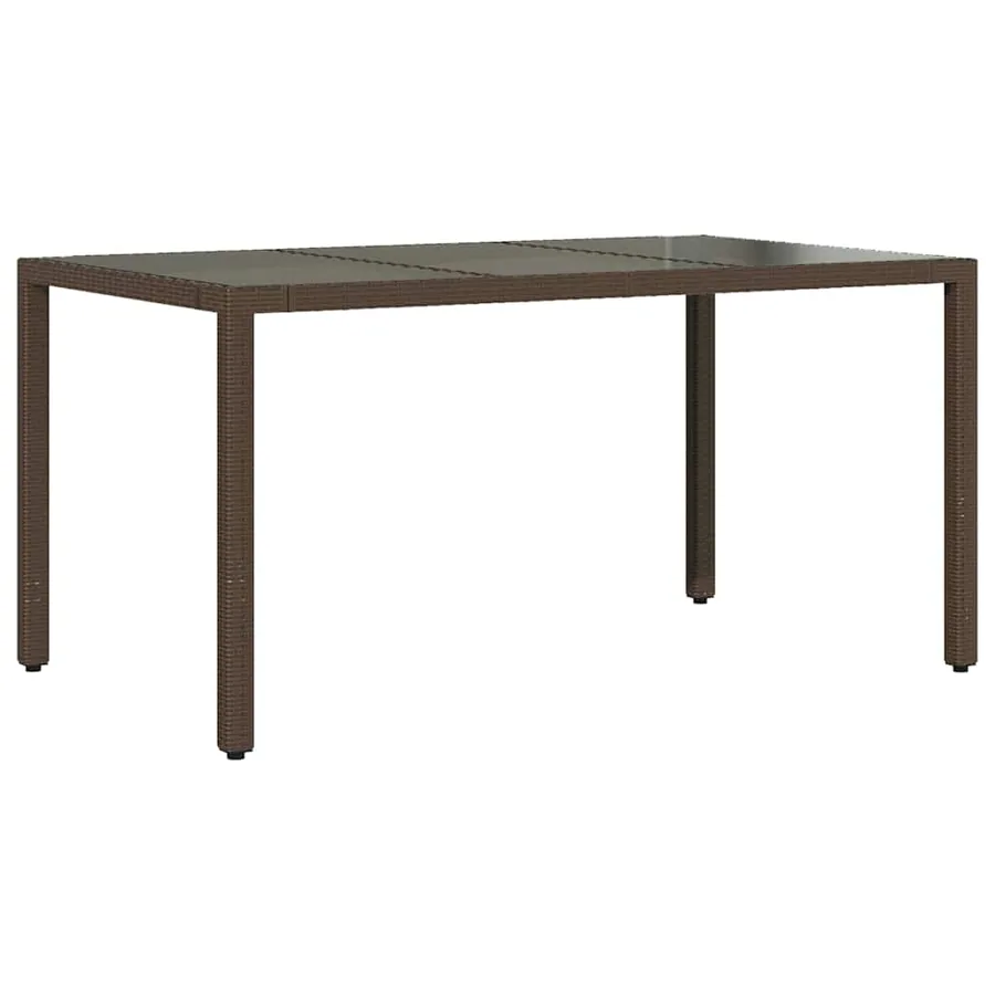 Ensemble de bistro de jardin 7 pcs coussins marron poly rotin - 4