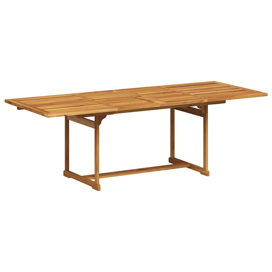 Ensemble à manger de jardin 9pcs bois d'acacia solide textilène - 4