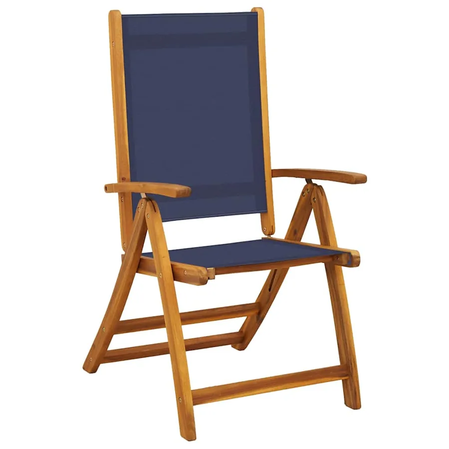 Ensemble à manger de jardin 9pcs bois d'acacia solide textilène - 6