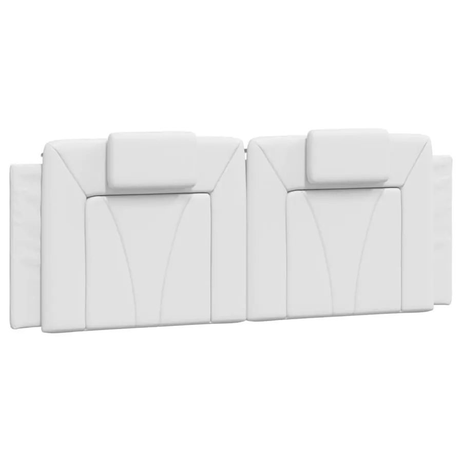 Lit Viana avec matelas blanc 140x200 cm similicuir - 5