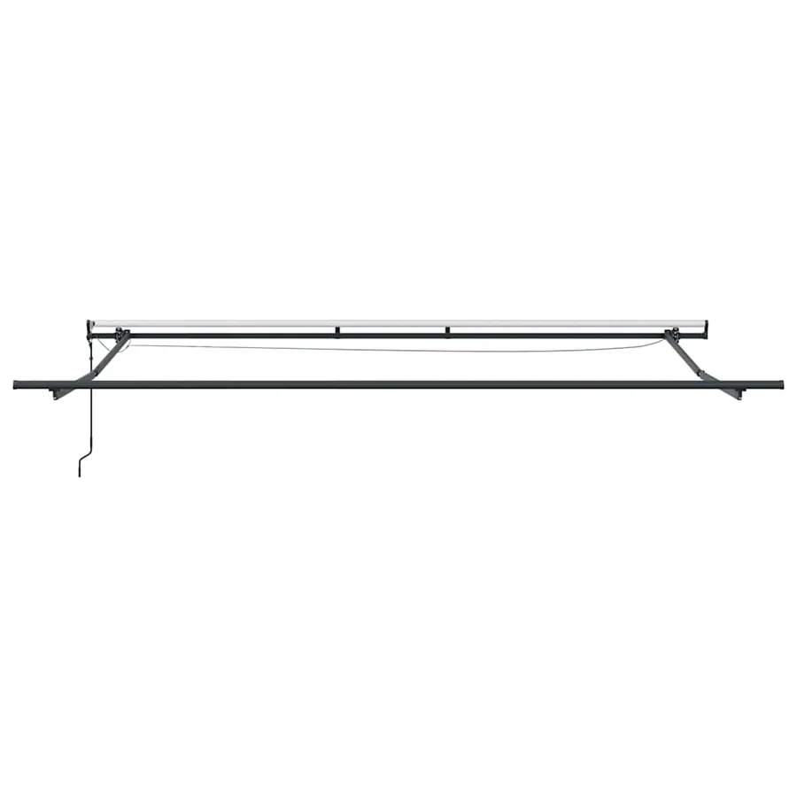 Auvent rétractable automatique avec LED marron 400x300 cm - 9