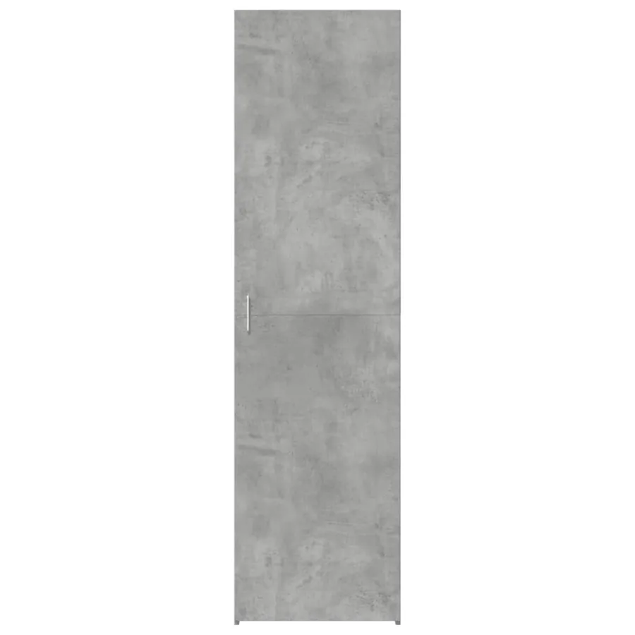 Buffet haut gris béton 50x42,5x185 cm bois d'ingénierie - 3