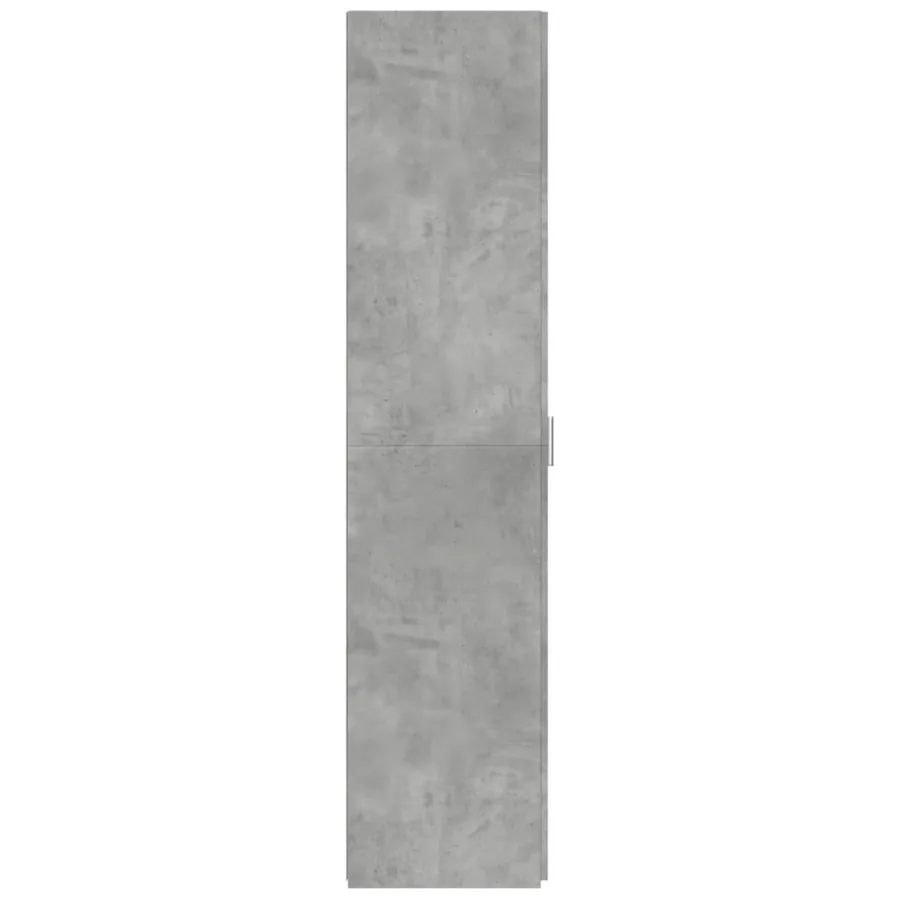 Buffet haut gris béton 50x42,5x185 cm bois d'ingénierie - 5