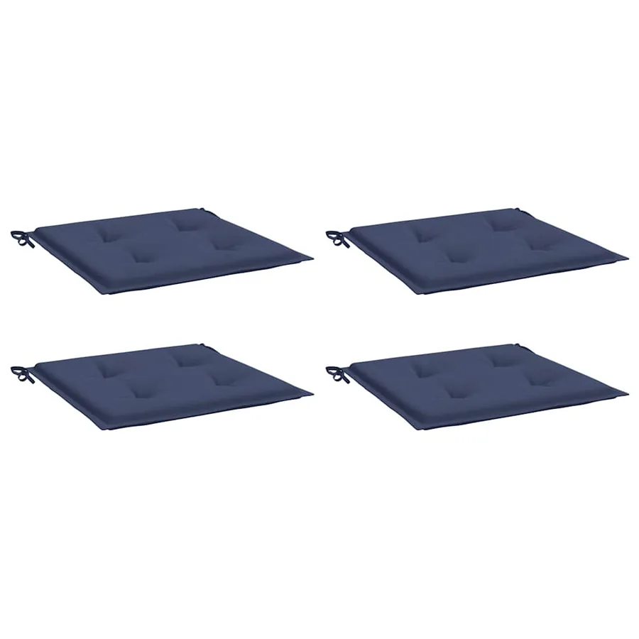 Coussins de palette lot de 4 bleu marine 50x50x4cm tissu oxford - 3