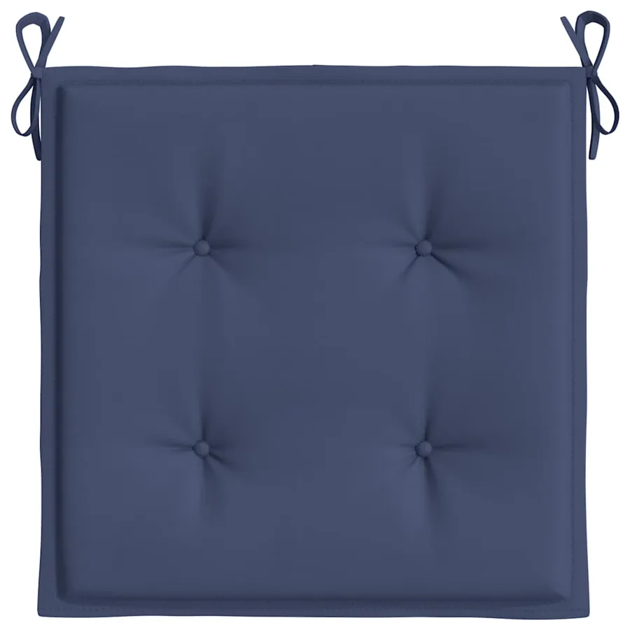 Coussins de palette lot de 4 bleu marine 50x50x4cm tissu oxford - 6