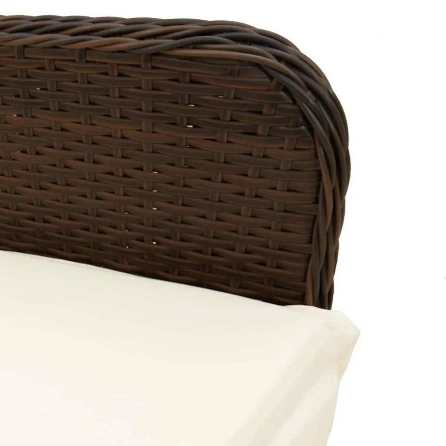 Ensemble de bistro de jardin 11 pcs coussins marron poly rotin - 5