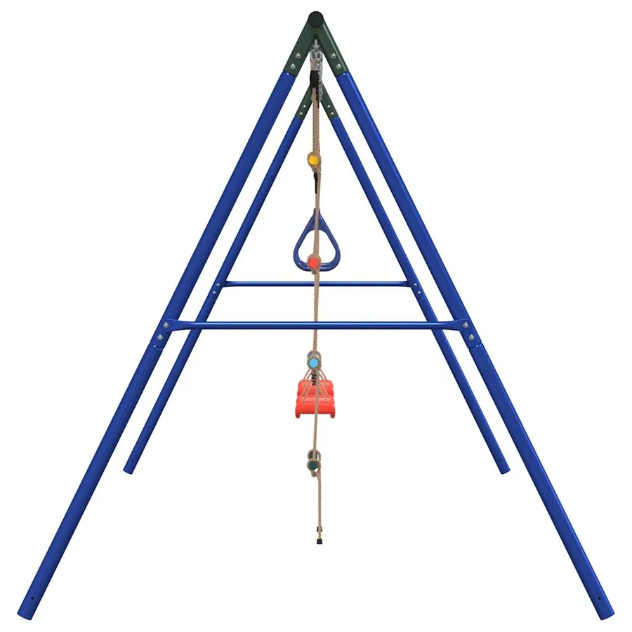 Jeu de balançoire extérieur avec balançoires trapèze et échelle - 4