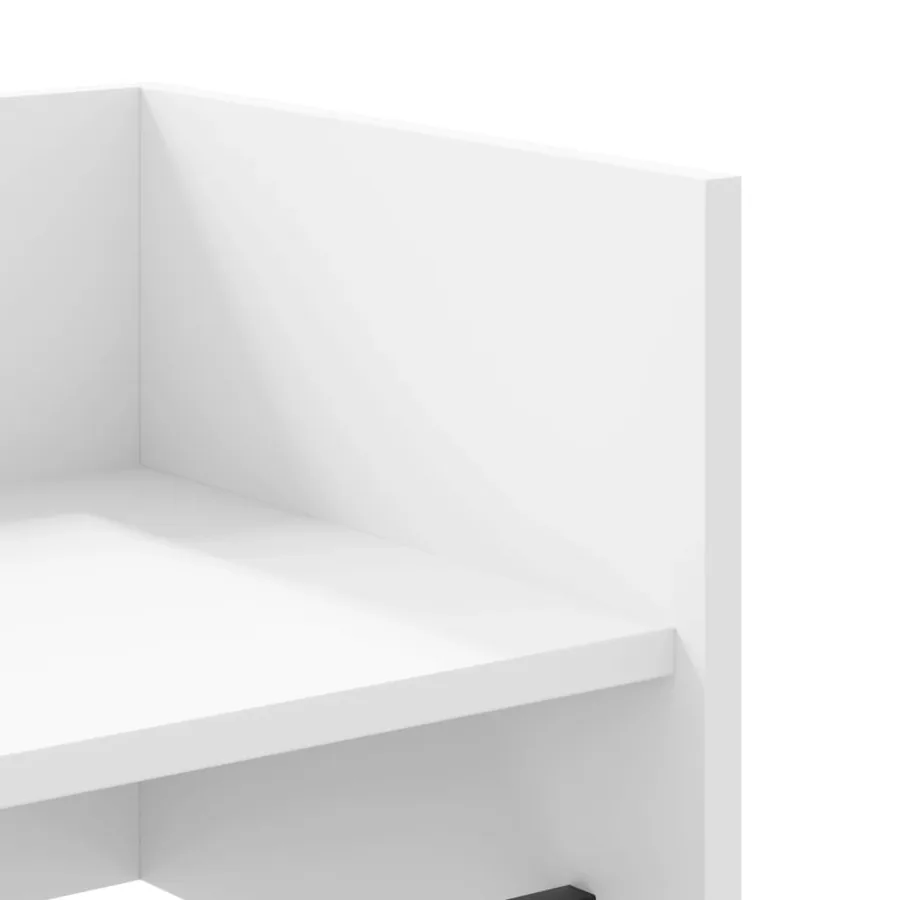 Étagère murale blanc 100x35x30,5 cm bois d'ingénierie - 7