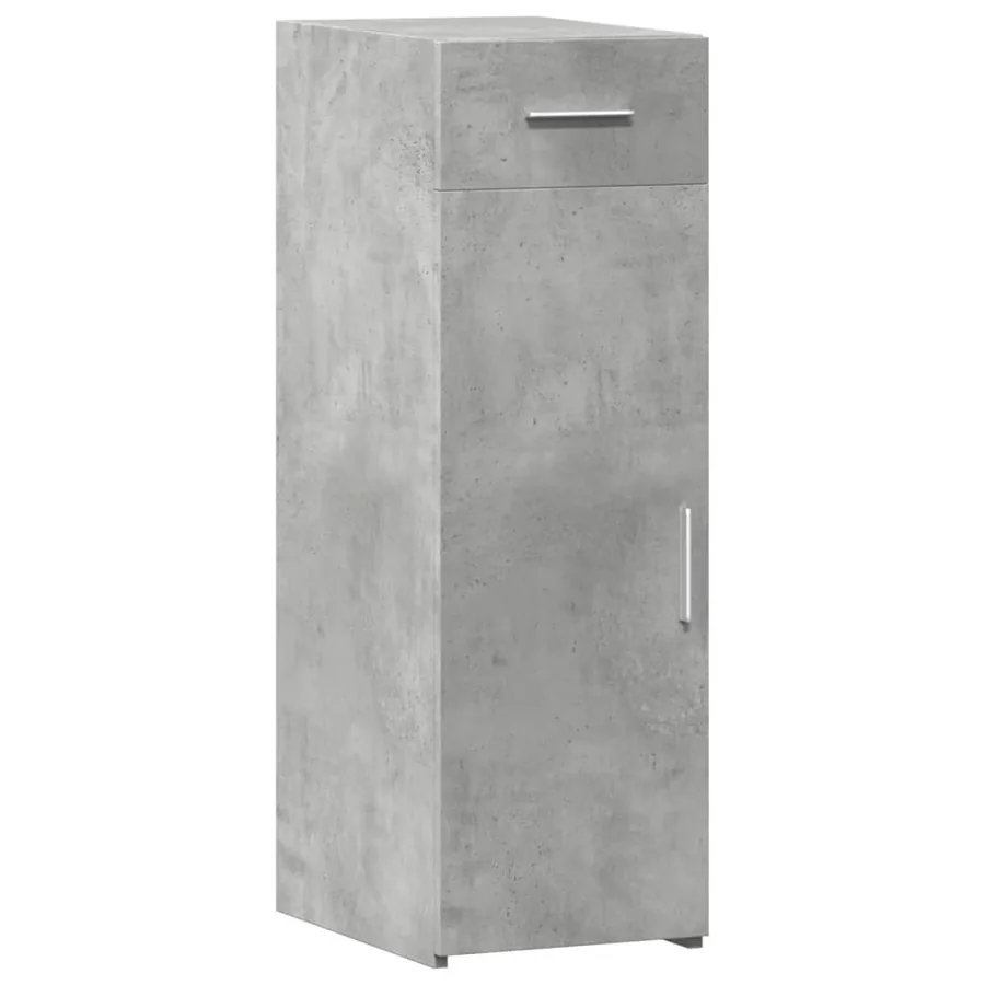 Buffet gris béton 30x42,5x93 cm bois d'ingénierie - 2