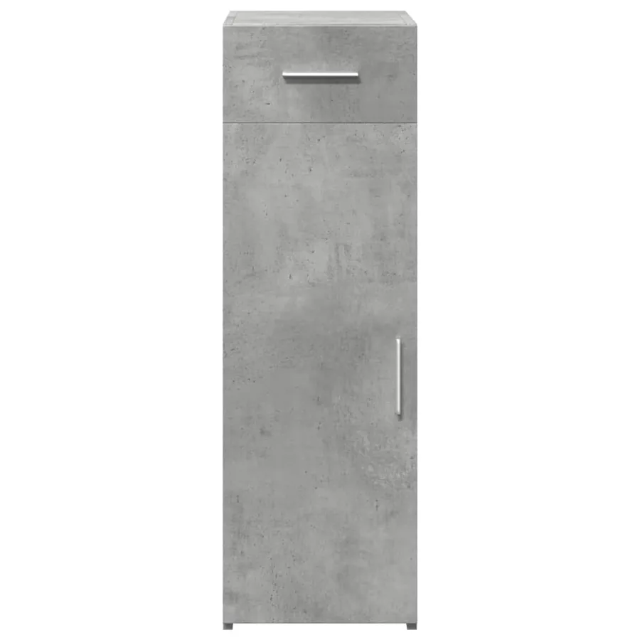 Buffet gris béton 30x42,5x93 cm bois d'ingénierie - 3