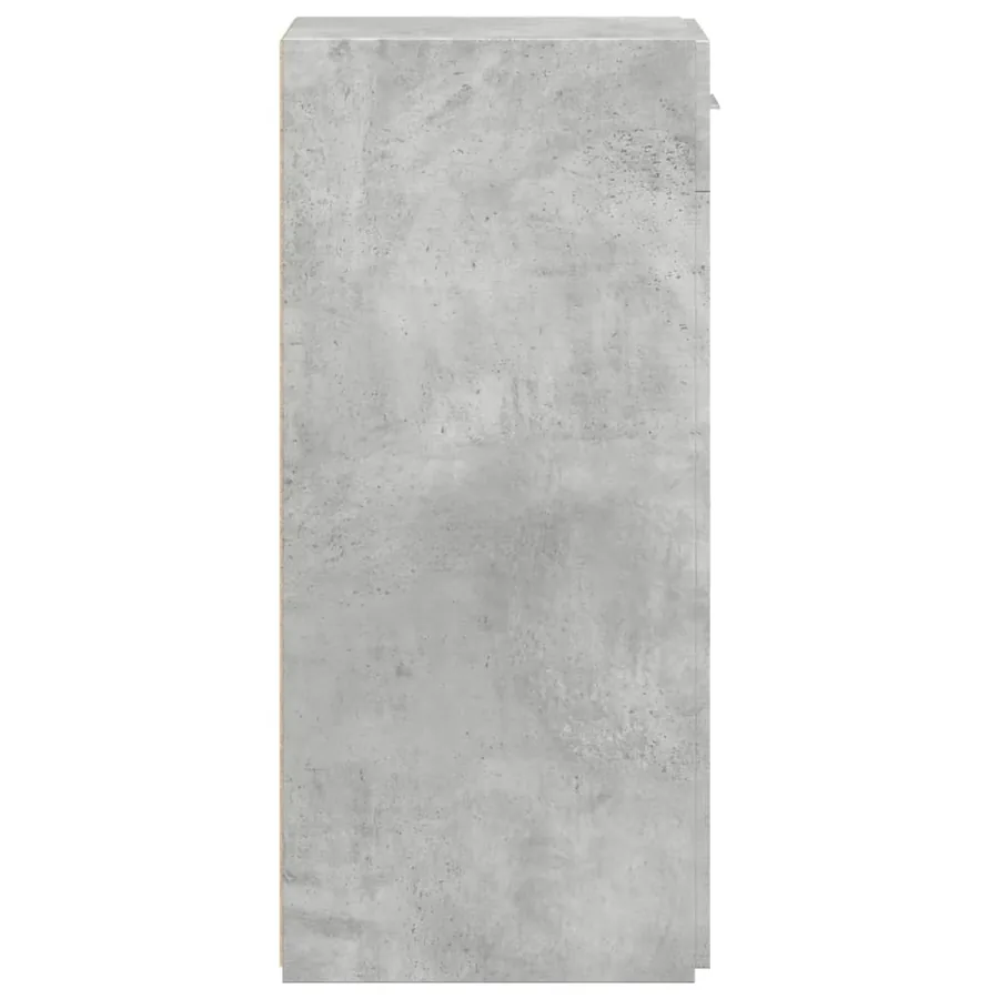 Buffet gris béton 30x42,5x93 cm bois d'ingénierie - 5